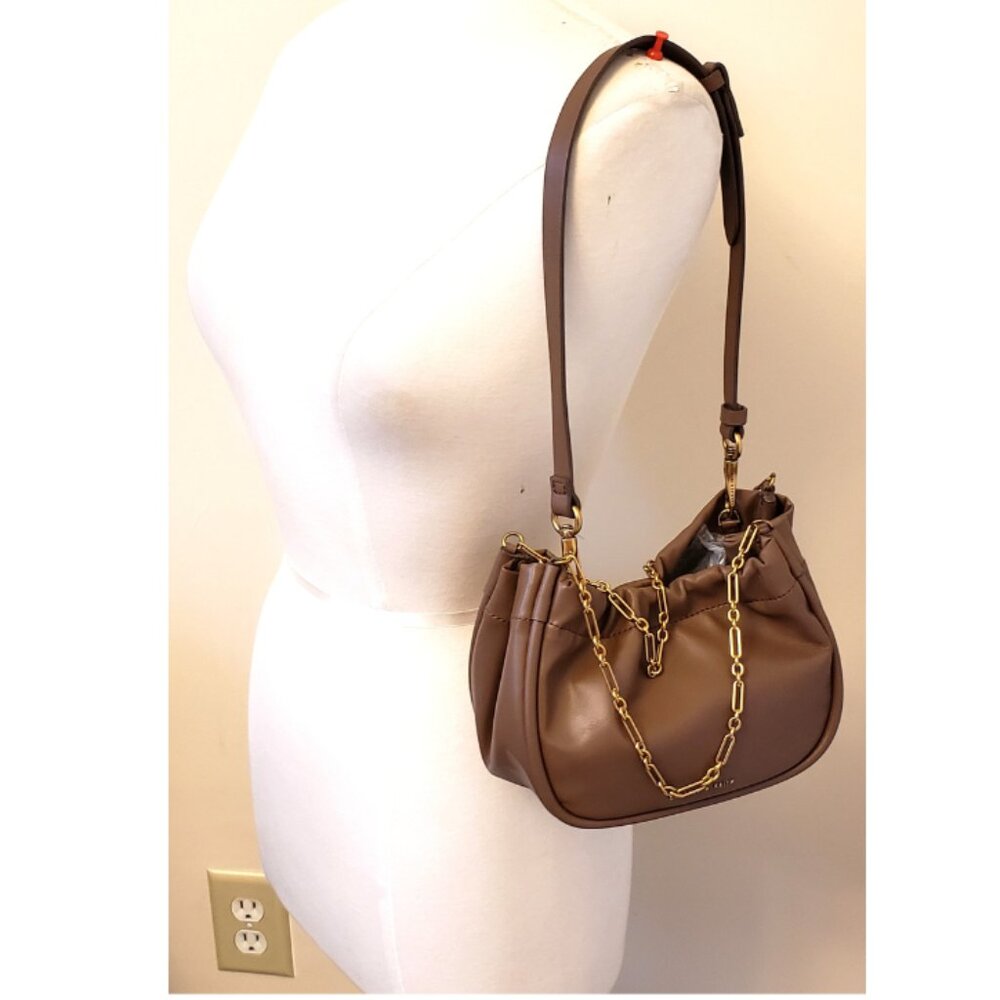Charles & Keith Handbag/Shoulder Bag 2 Tone Brown… - image 5
